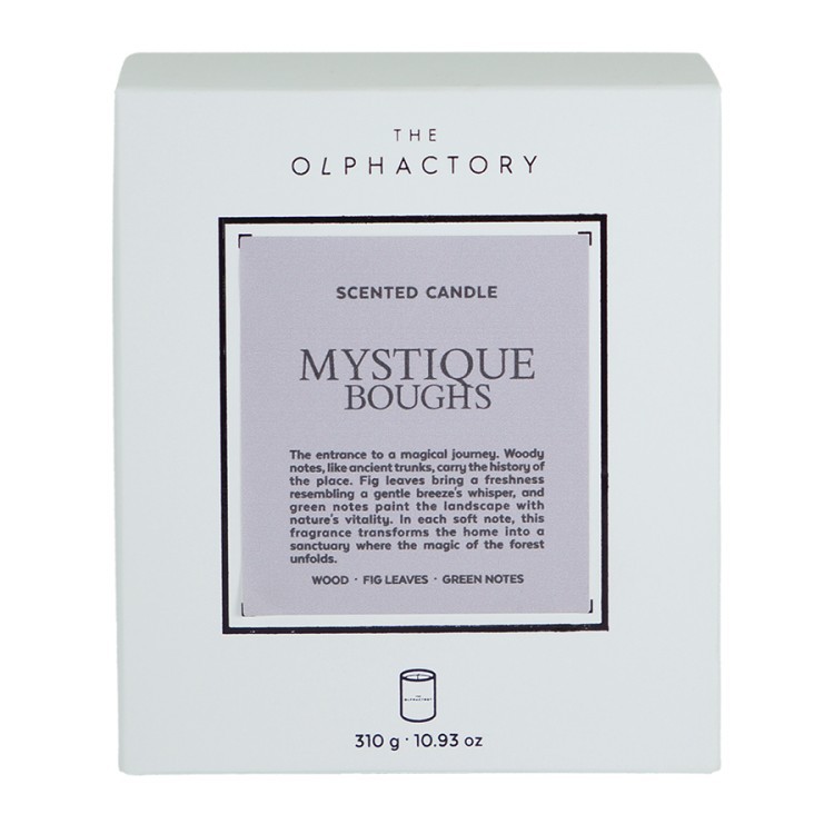 Свеча ароматическая the olphactory, white insignia, mystique boughs, 60 ч (78048)