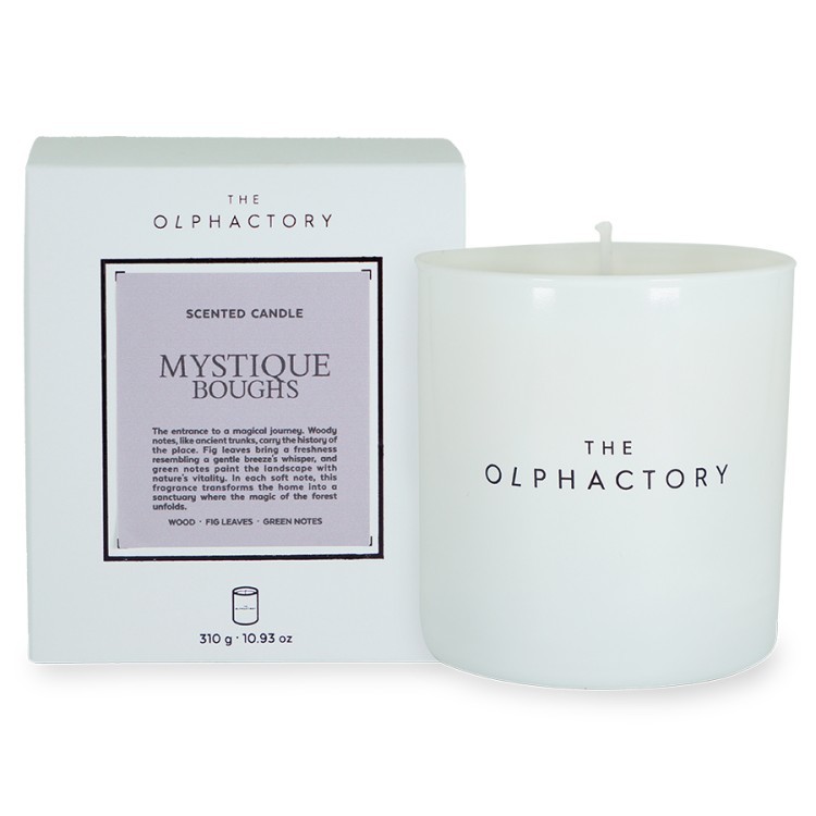 Свеча ароматическая the olphactory, white insignia, mystique boughs, 60 ч (78048)