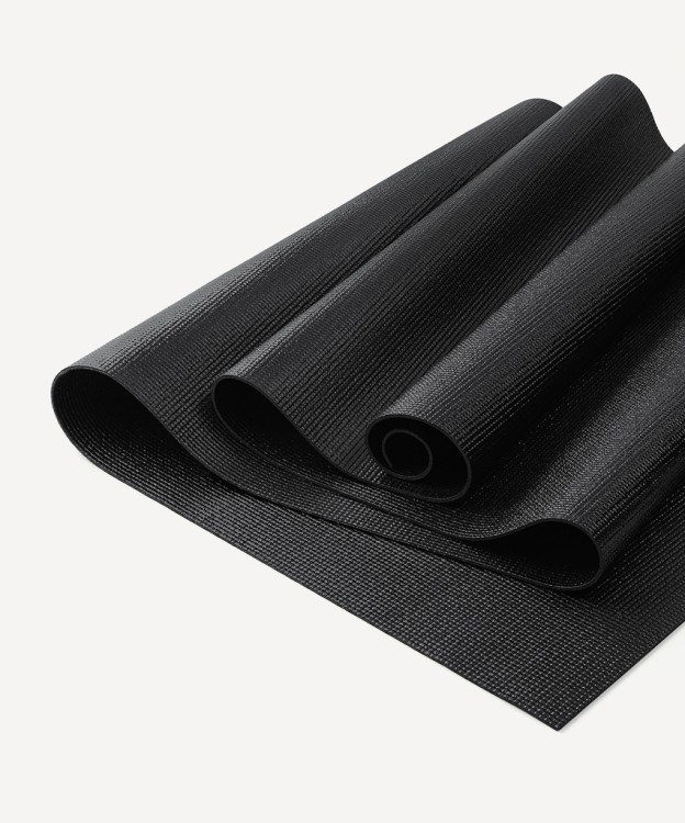 Коврик для йоги и фитнеса Starfit FM-101, PVC, 183x61x0,3 см, черный (2104792)