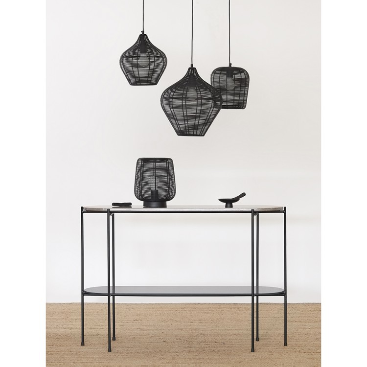 Светильник подвесной vinger, D27х30 см, черный (76203)