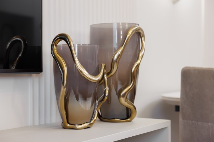 Ваза декор.стеклянная "Flow" 24*19,5*36см (TT-00011241)