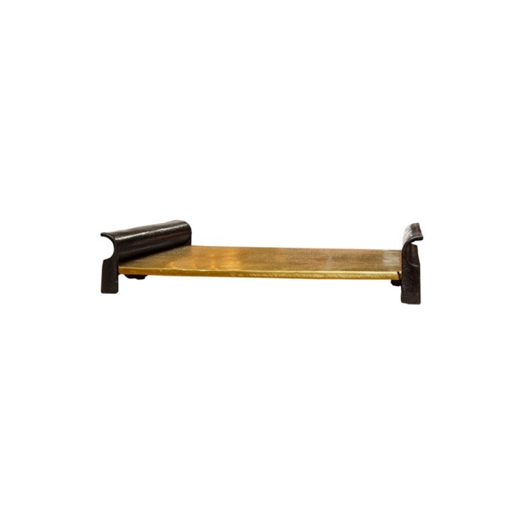 Поднос 18294-43, металл, Antique brass/Cobolt blue, ROOMERS TABLEWARE Поднос 18294-43, металл, Antique brass/Cobolt blue, ROOMERS TABLEWARE