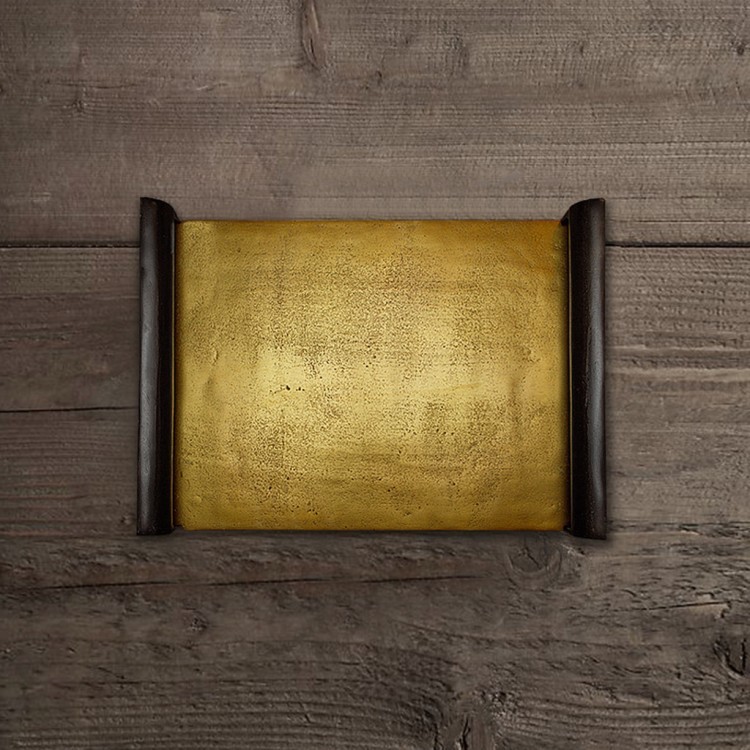 Поднос 18294-43, металл, Antique brass/Cobolt blue, ROOMERS TABLEWARE Поднос 18294-43, металл, Antique brass/Cobolt blue, ROOMERS TABLEWARE