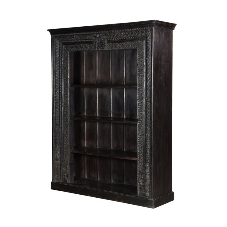 Стеллаж PA5792B, Массив манго, dark brown, ROOMERS FURNITURE