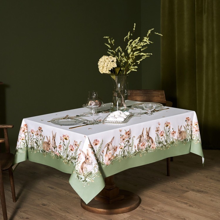 Скатерть"sense" 140х180см,зеленый ,100%хлопок, твил с пропиткой Lefard (850-753-2)