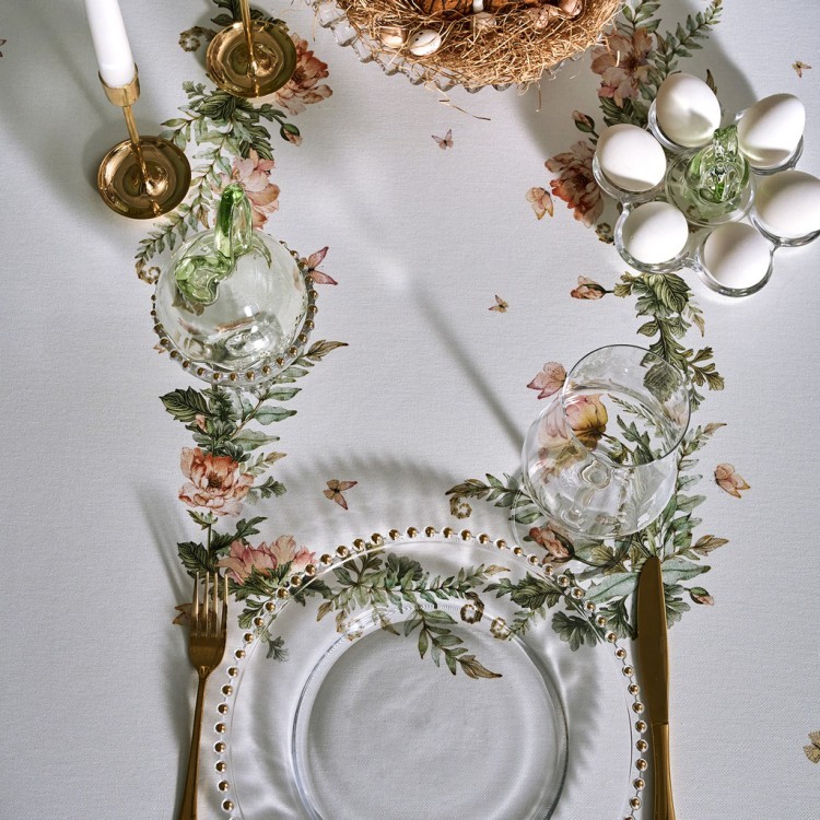 Скатерть"sense" 140х180см,зеленый ,100%хлопок, твил с пропиткой Lefard (850-753-2)