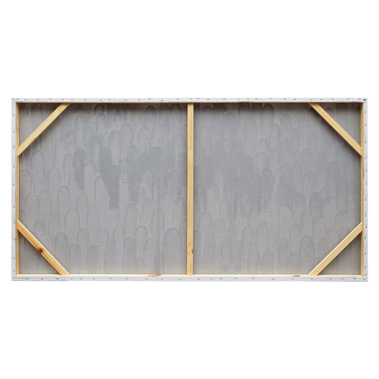 Панно декоративное с ручной росписью by feel, 140х70 см, серо-голубое (78832)