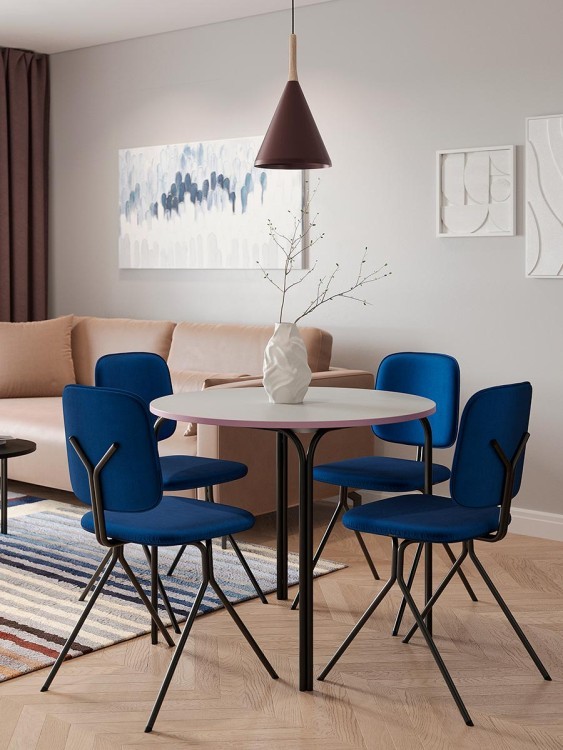 Панно декоративное с ручной росписью by feel, 140х70 см, серо-голубое (78832)