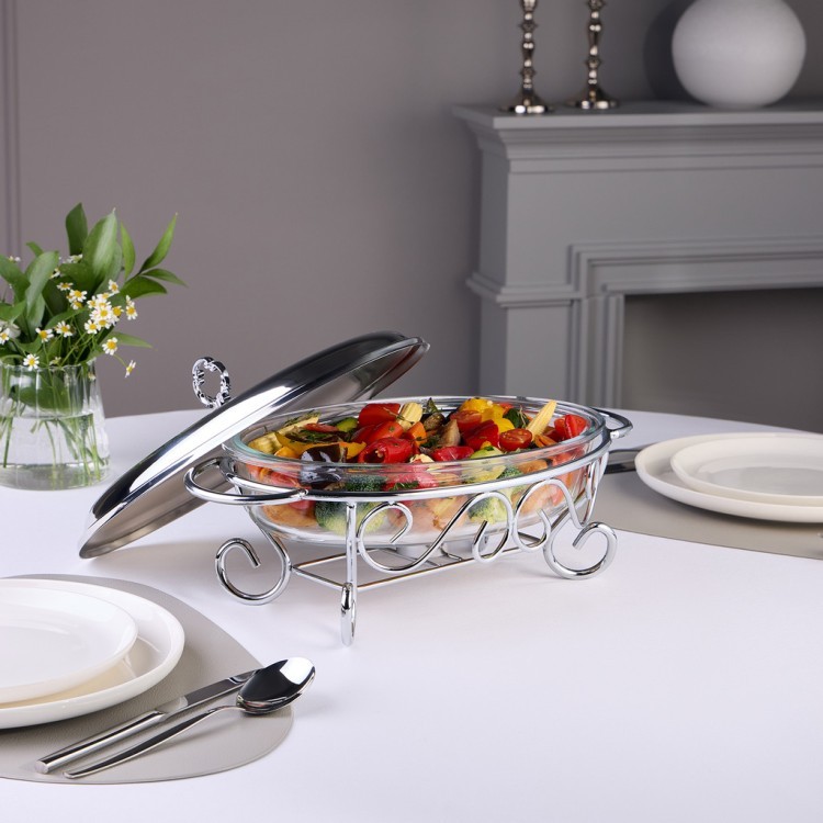 Мармит agness  овальный silver 2,4l Agness (781-500)