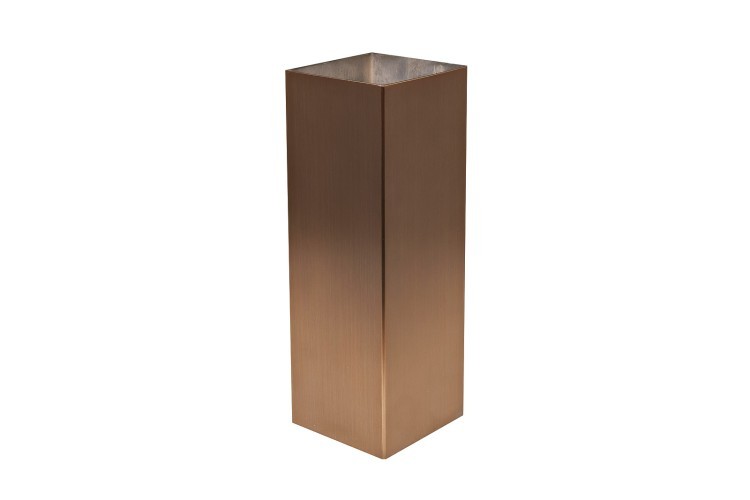 Ваза нерж.ст/мат.бронза 10*10*30см (TT-00015518)