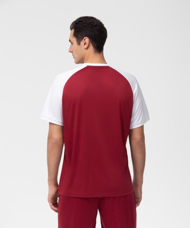 Футболка игровая JÖGEL CAMP Reglan Jersey, гранатовый/белый (701800)