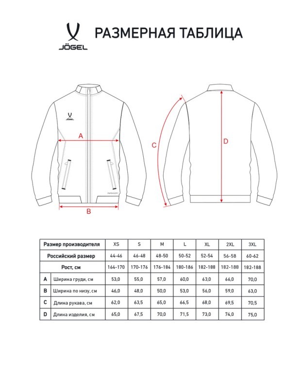Куртка парадная JOGEL PREMIER PerFormDRY Woven Jacket, черный (2122670)