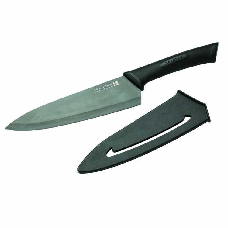 Нож поварской 18 см, цвет черный 51509900, Металл, grey, SCANPAN