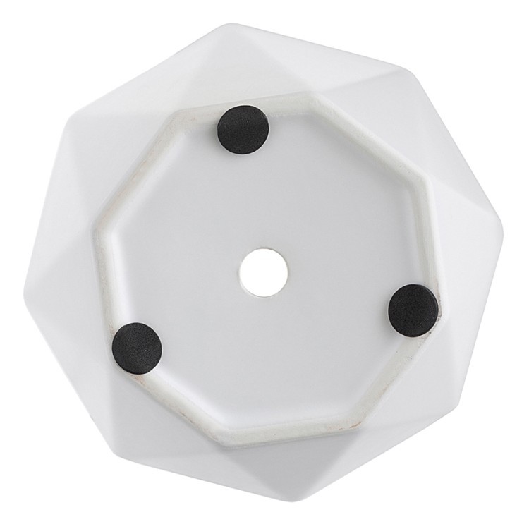 Горшок цветочный rhombus, 13,5 см, матовый белый (74310)