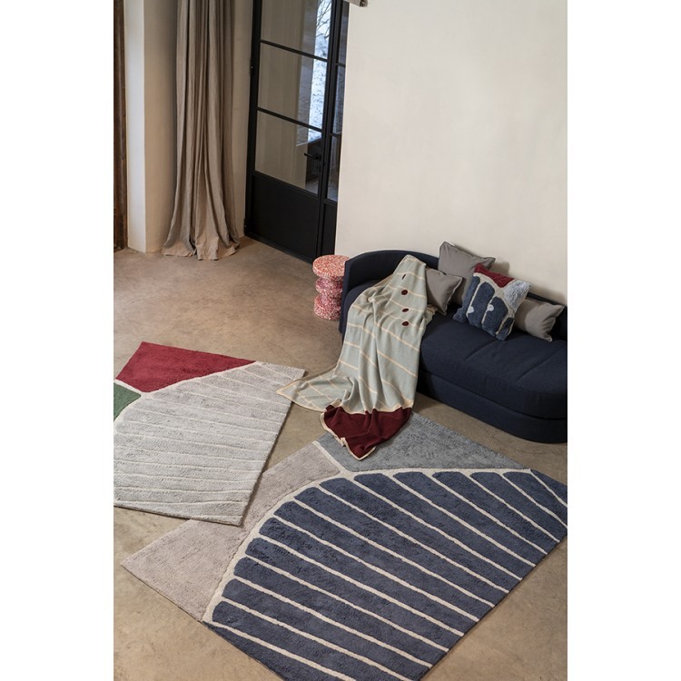 Ковер из хлопка с рисунком tea plantation из коллекции terra, 160х230 см (74499)