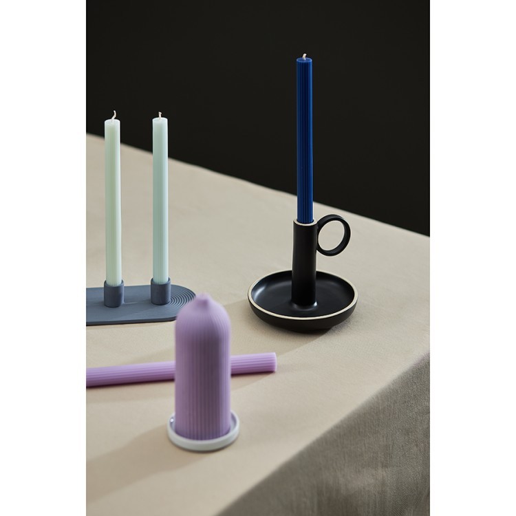 Свеча декоративная цвета лаванды из коллекции edge, 16,5см (75054)