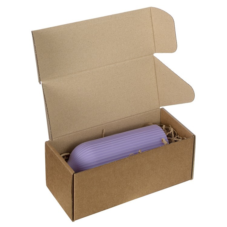 Свеча декоративная цвета лаванды из коллекции edge, 16,5см (75054)