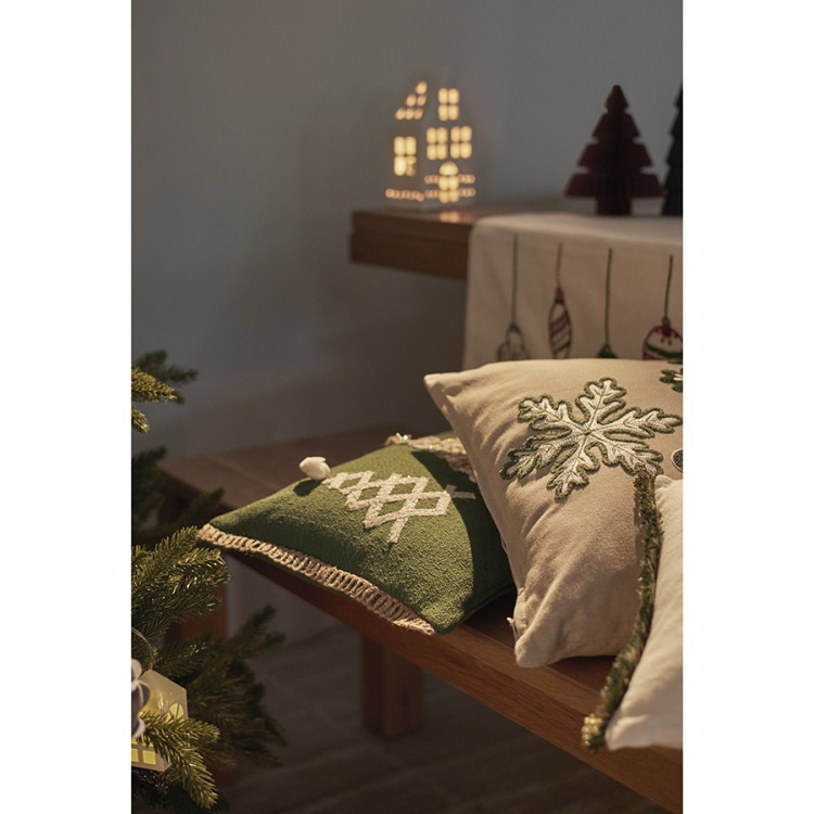 Подушка декоративная с аппликацией christmas tree из коллекции new year essential, 30х50см (75354)