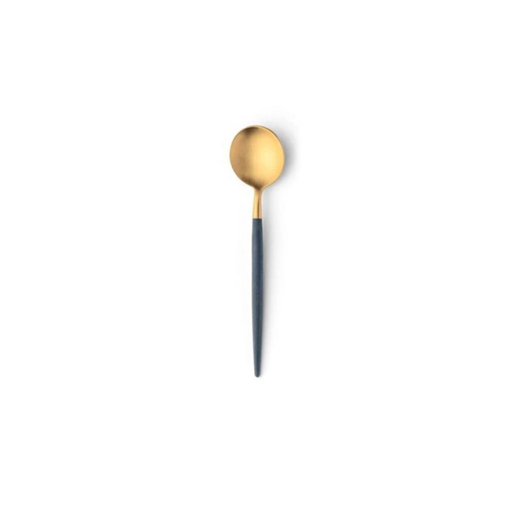Ложка чайная GO.11BLEGB, нержавеющая сталь 18/10, композитный материал, blue/gold, CUTIPOL