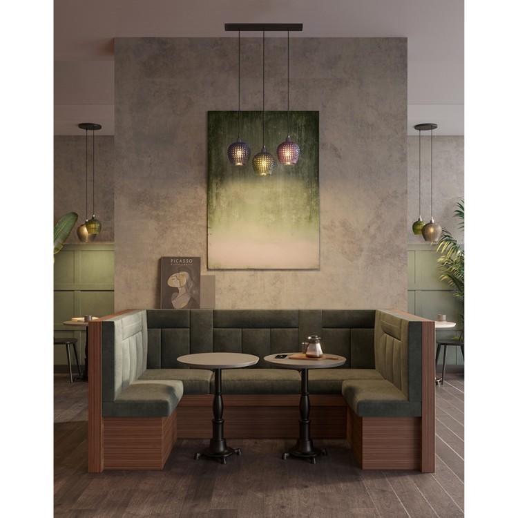 Светильник подвесной каскадный aurora, D40 см, зеленый/серый (76564)