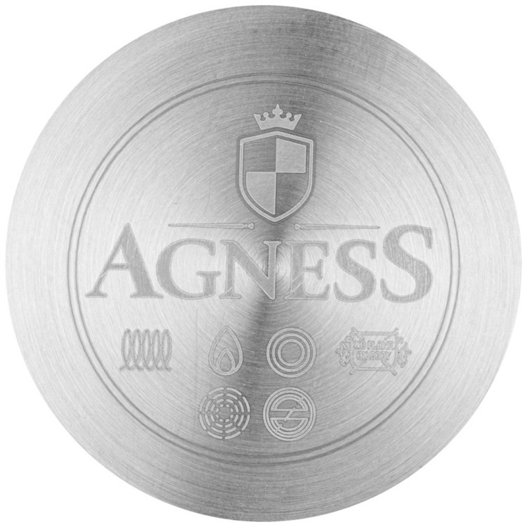 Турка agness "midnight" с индукционным дном, нерж. сталь, 600 мл, 9х9.5 см Agness (914-051) Турка agness "midnight" с индукционным дном, нерж. сталь, 600 мл, 9х9.5 см Agness (914-051)