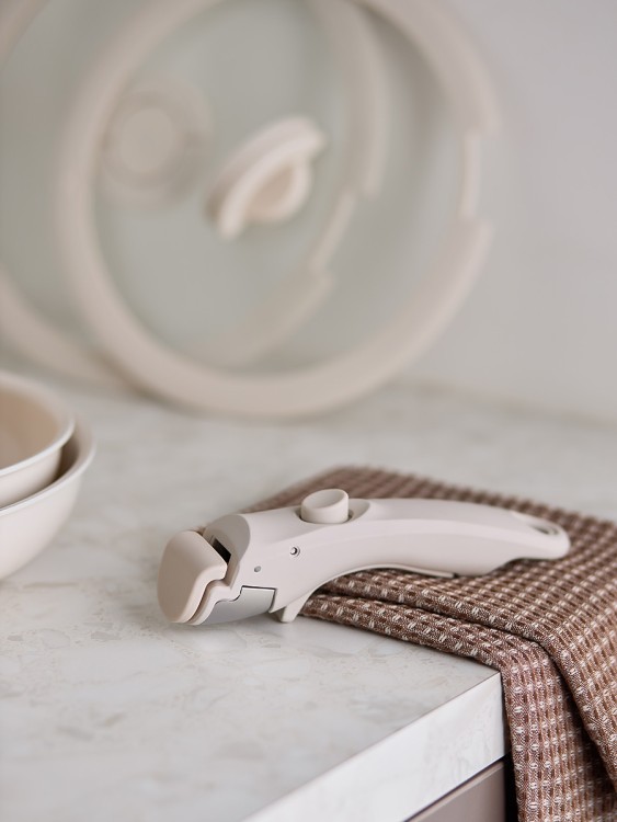 Набор посуды для приготовления со съемной ручкой smart ceramic, 7 предметов, цвета топленого молока (79250)