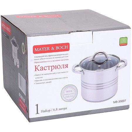 Кастрюля 6,8л Mayer&Boch (30697) Кастрюля 6,8л Mayer&Boch (30697)