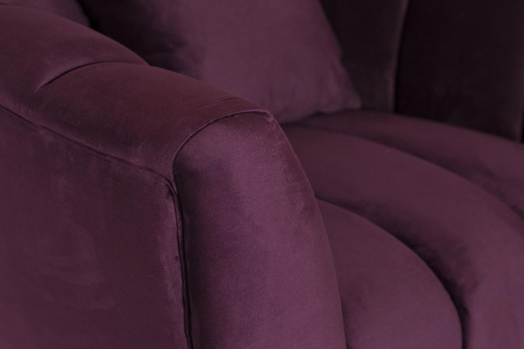 Кресло велюр т-фиолетовый с подушкой 108*95*74см (TT-00001404)
