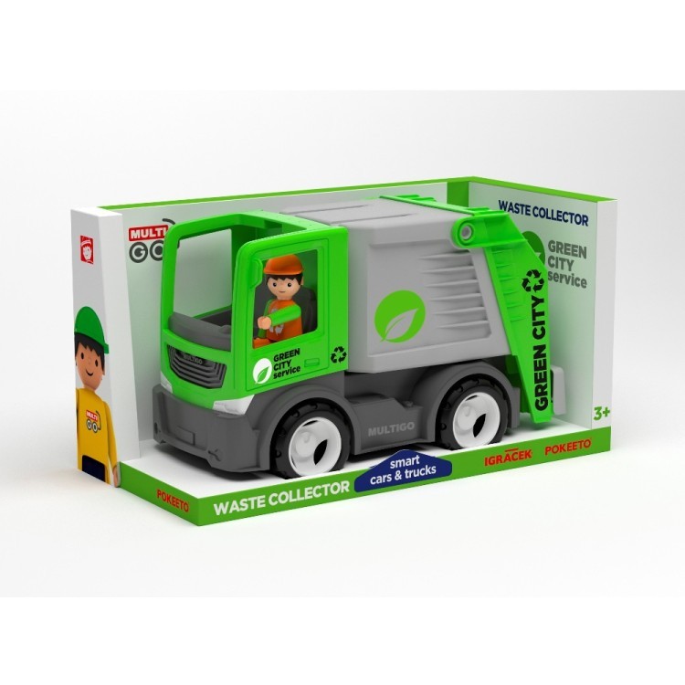 Машина мусоровоз с водителем игрушка 22 см (27283EF-CH)