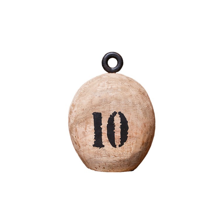 Декор гиря FO-1540A, MANGO WOOD AND IRON, Natural mango, ROOMERS FURNITURE
