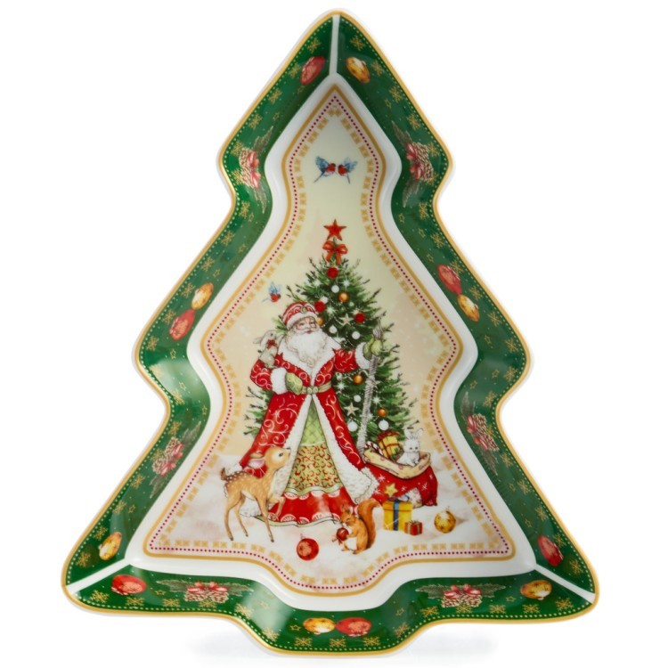 Блюдо-елка lefard "дед мороз" 25*21*4 см зеленое Lefard (85-1755) Блюдо-елка lefard "дед мороз" 25*21*4 см зеленое Lefard (85-1755)