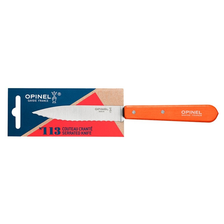 Нож les essentiels серрейтор 10 см оранжевый (58927)