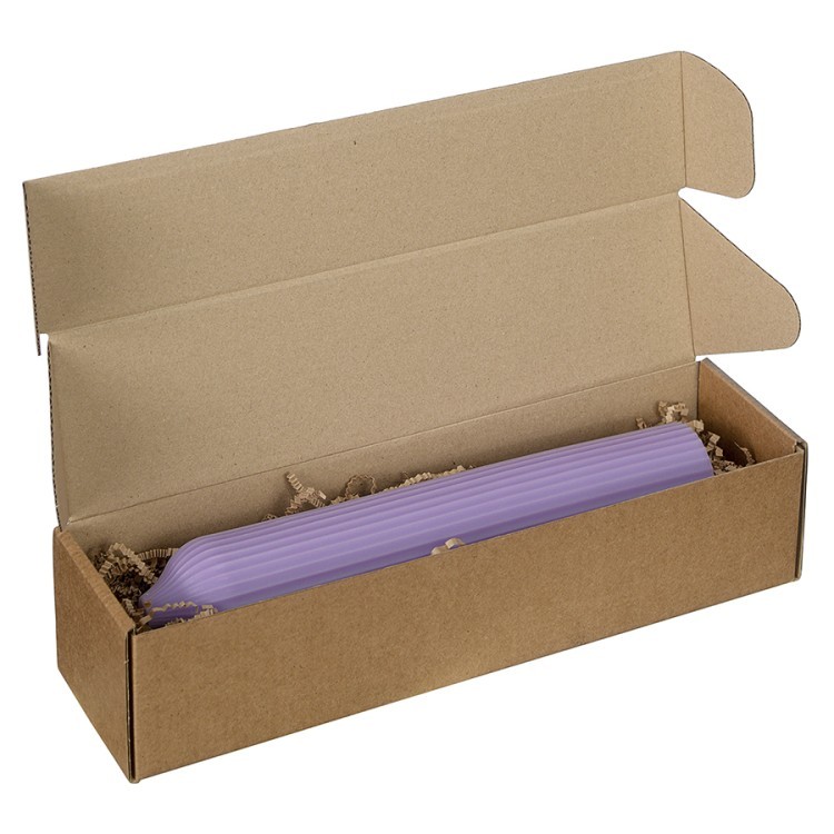 Свеча декоративная цвета лаванды из коллекции edge, 25,5см (75055)