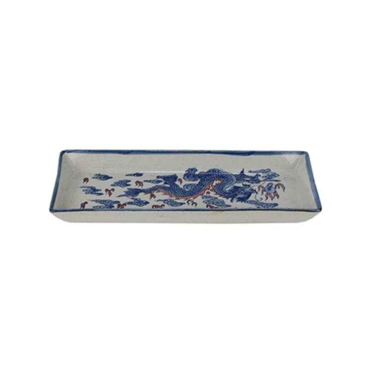 Поднос RZIQ07-B, керамика, blue/white, ROOMERS TABLEWARE