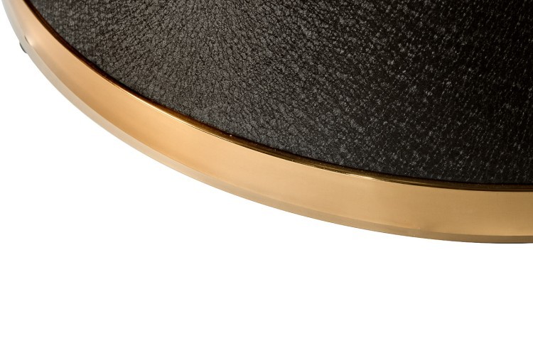 Стол обеденный иск.мрам Bianca Luna/черн.мет d120*75 (TT-00005997)