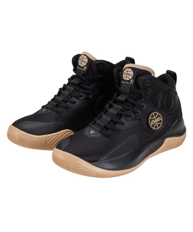 БЕЗ УПАКОВКИ Кроссовки баскетбольные JOGEL  Launch MID, Black/gold (2125637)