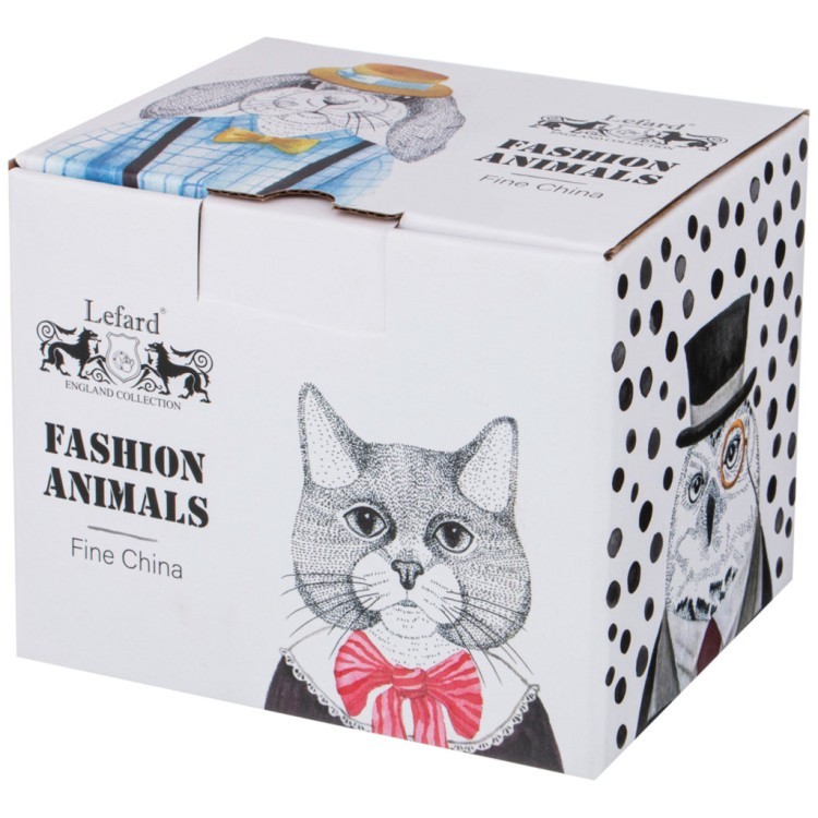 Кружка "fashion animals" кот, 530 мл Lefard (409-128)