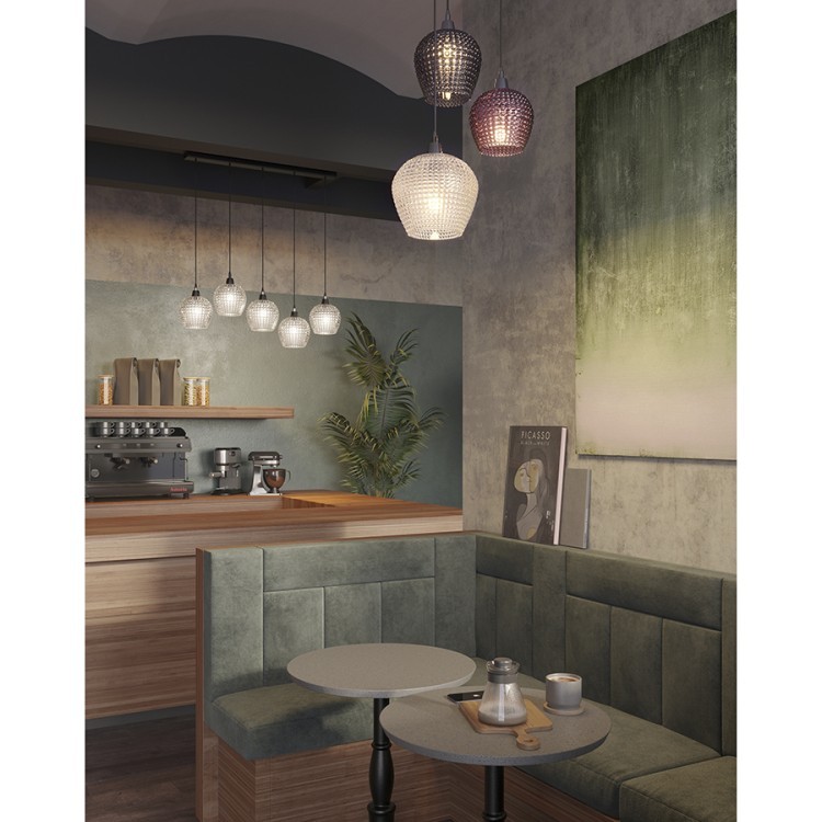 Светильник подвесной каскадный aurora, 110х18 см, прозрачный (76560)