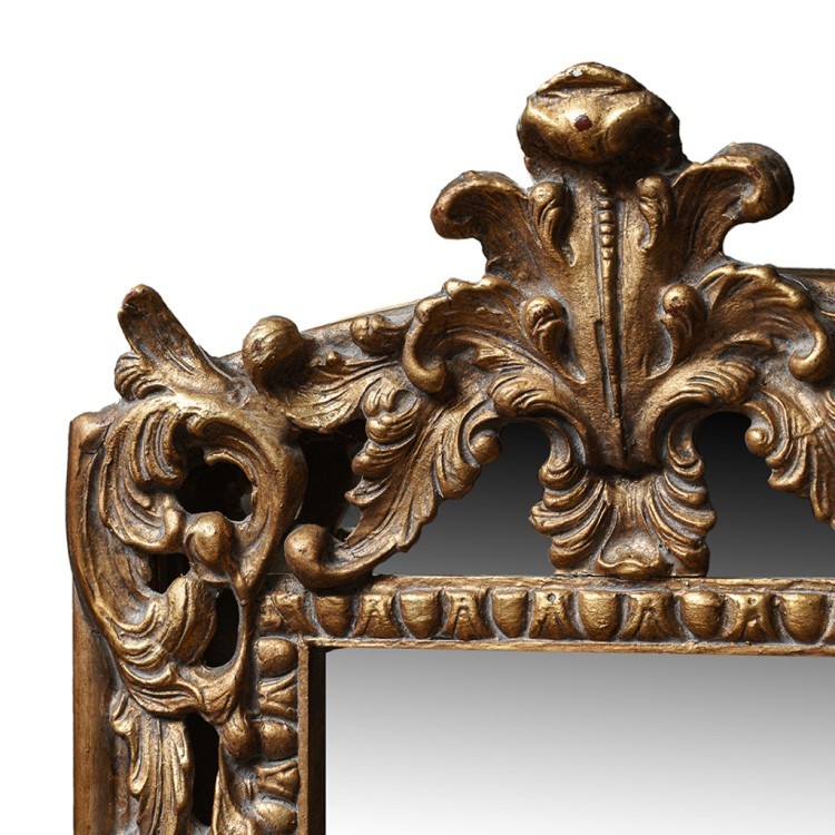 Зеркало MirrorMR16, Массив дерева, brass/brown, ROOMERS FURNITURE