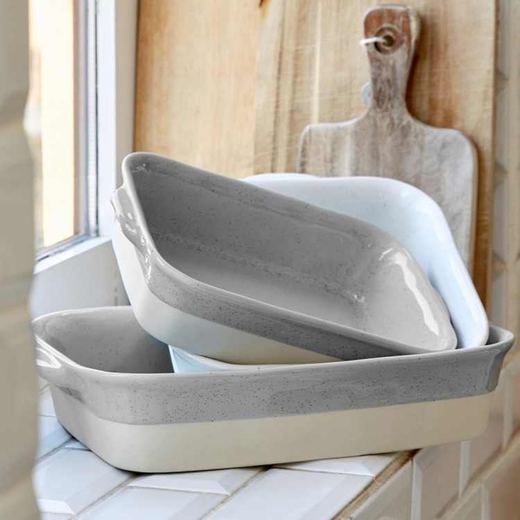 Блюдо FA537-GRY(VAR271-02113V), керамика, grey, CASAFINA BY COSTA NOVA