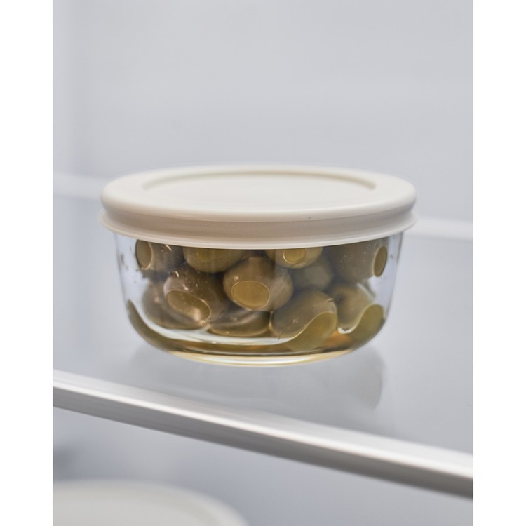 Набор контейнеров для запекания и хранения круглые с крышками, серые, 4 шт. (77588)