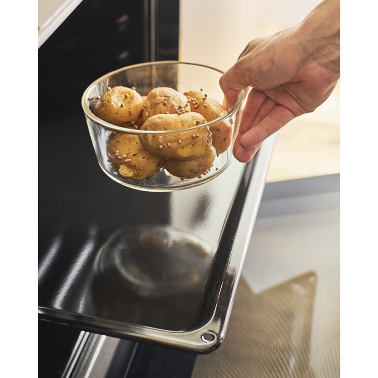 Набор контейнеров для запекания и хранения круглые с крышками, серые, 4 шт. (77588)