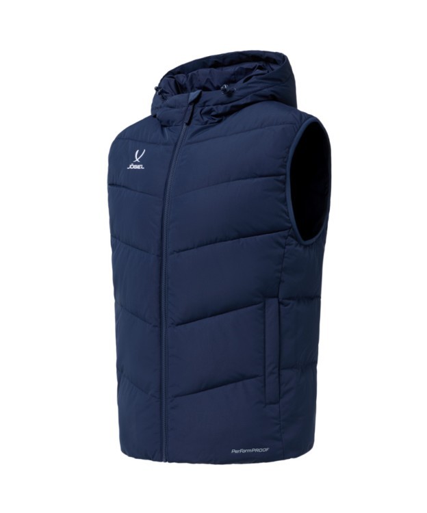 Жилет утепленный c капюшоном JÖGEL ESSENTIAL PerFormPROOF Padded Hooded Vest, темно-синий (2126144)