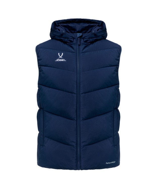 Жилет утепленный c капюшоном JÖGEL ESSENTIAL PerFormPROOF Padded Hooded Vest, темно-синий (2126144)