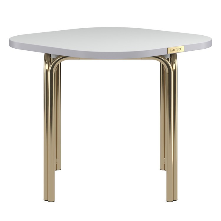 Столик кофейный ror, 50х50 см, латунь/серый (75264)