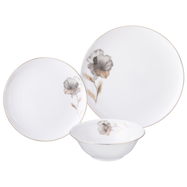 Набор посуды lefard "inspiration" золотой цветок на 4 пер. 12 пр. Lefard (422-147)