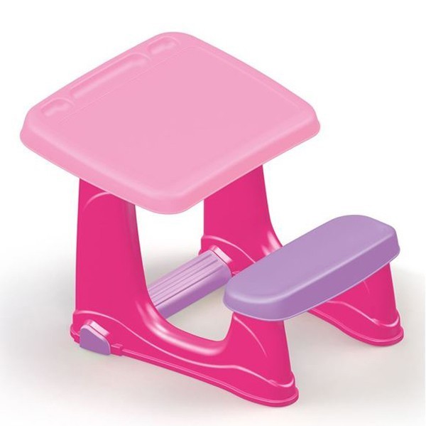 Парта со скамейкой розового цвета (DL_7064)