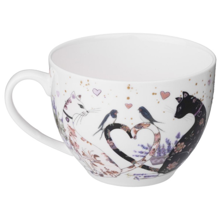 Чайный набор lefard "лавандовые коты" на 6 пер. 12 пр.  275 мл Lefard (425-173)