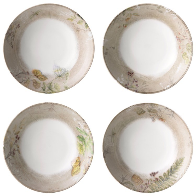 Набор посуды обеденный bronco grassland на 4 пер. 12 пр.: 25,5 см, 20,5 см, 18 см Bronco (579-504)