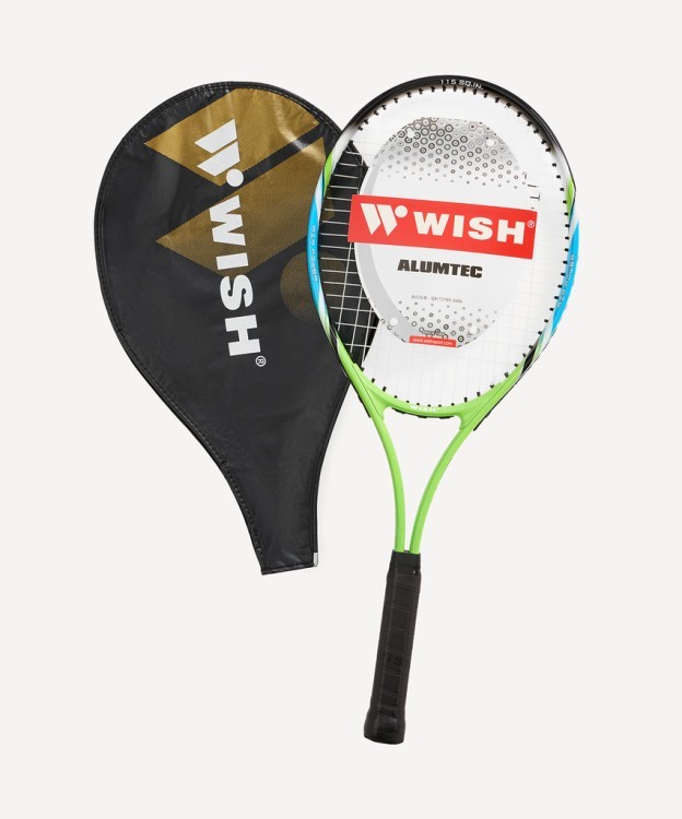 Ракетка для большого тенниса WISH AlumTec 2577 27", зеленый (1585196)